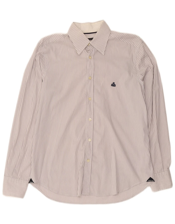 Camisa Armata Di Mare para hombre IT 48 Medium White Pinstripe
