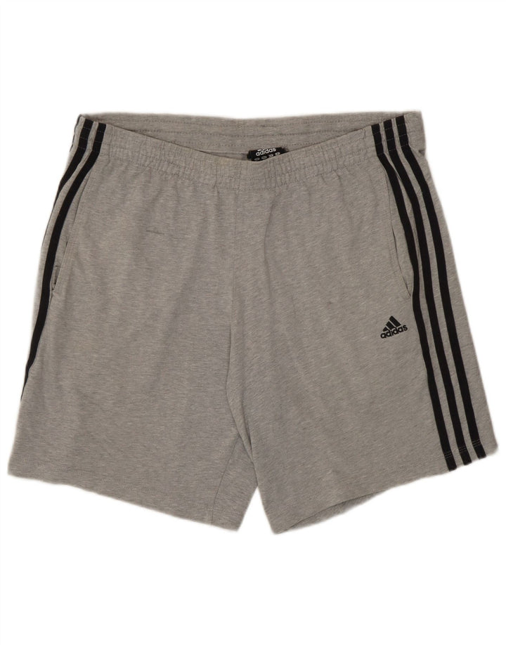 Adidas Mens Climalite Sport Shorts Pequeño Gris Algodón