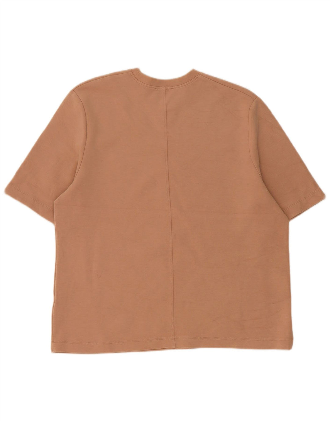 Zara Hombre Camiseta Top Algodón Beige Medio