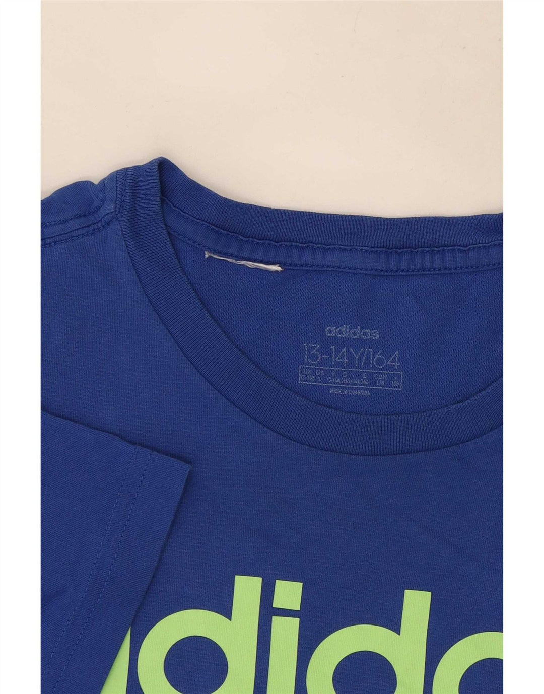 Adidas Camiseta gráfica para niño 13-14 años Azul