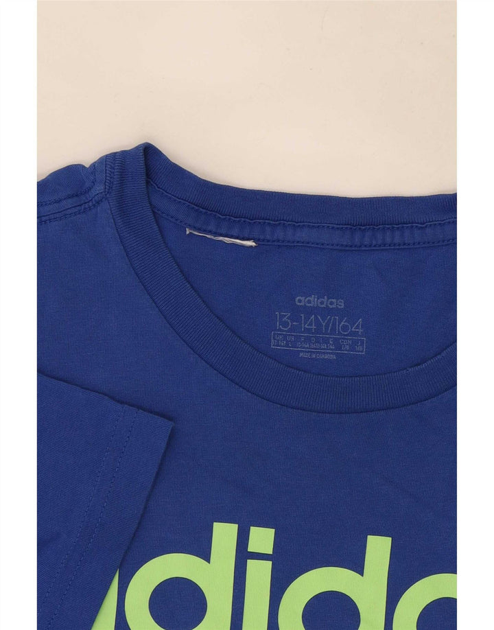 Adidas Camiseta gráfica para niño 13-14 años Azul