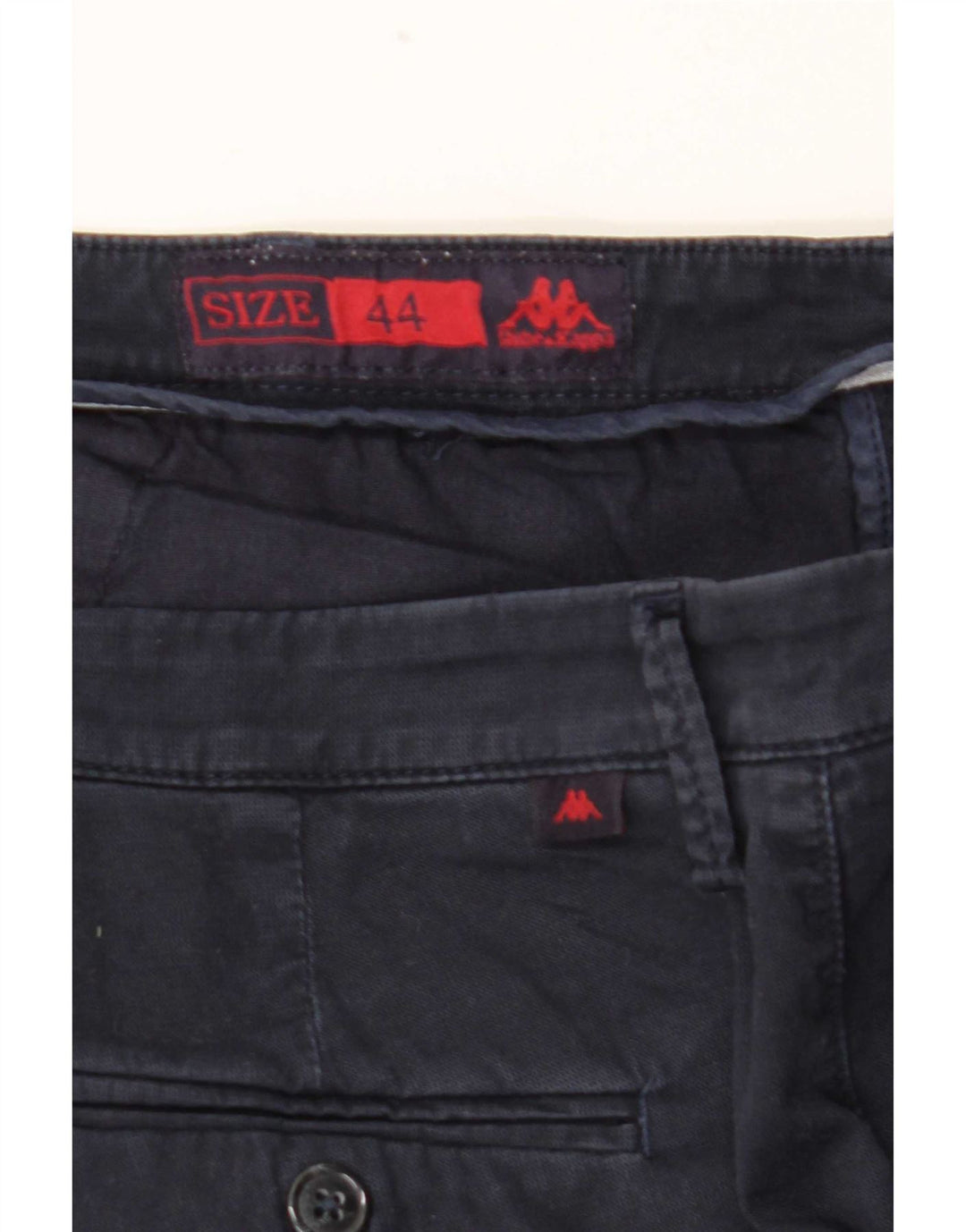 Pantalones cortos chinos Kappa para mujer IT 44 Medium W32 Azul marino