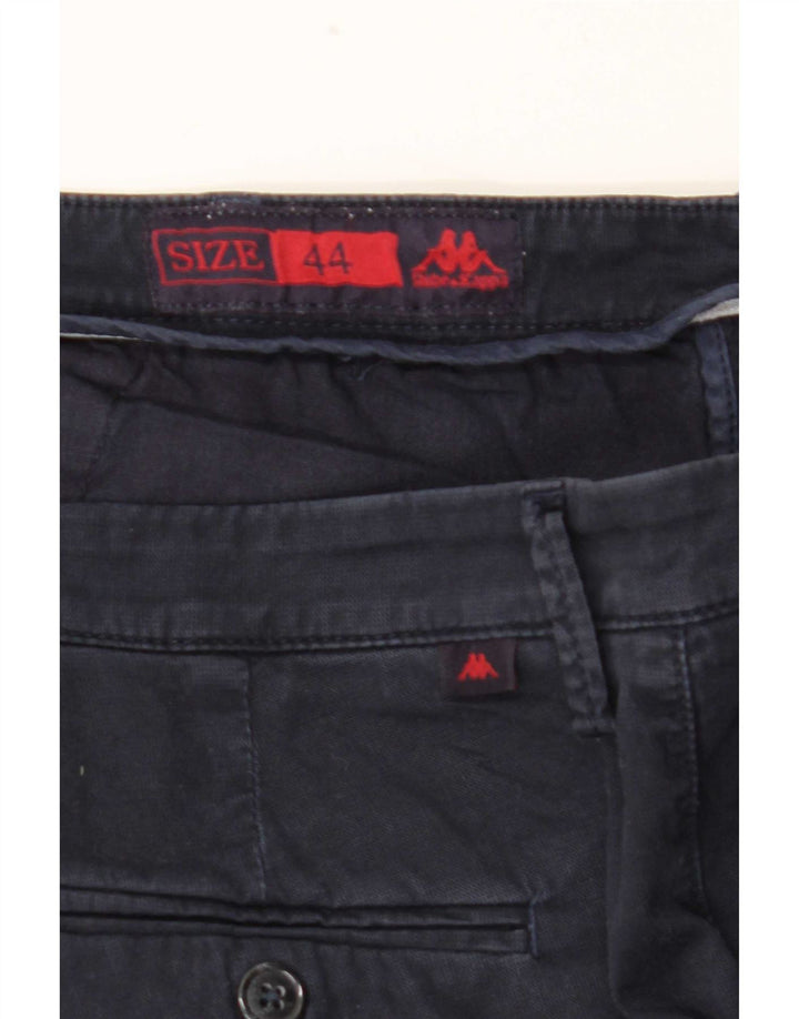 Pantalones cortos chinos Kappa para mujer IT 44 Medium W32 Azul marino