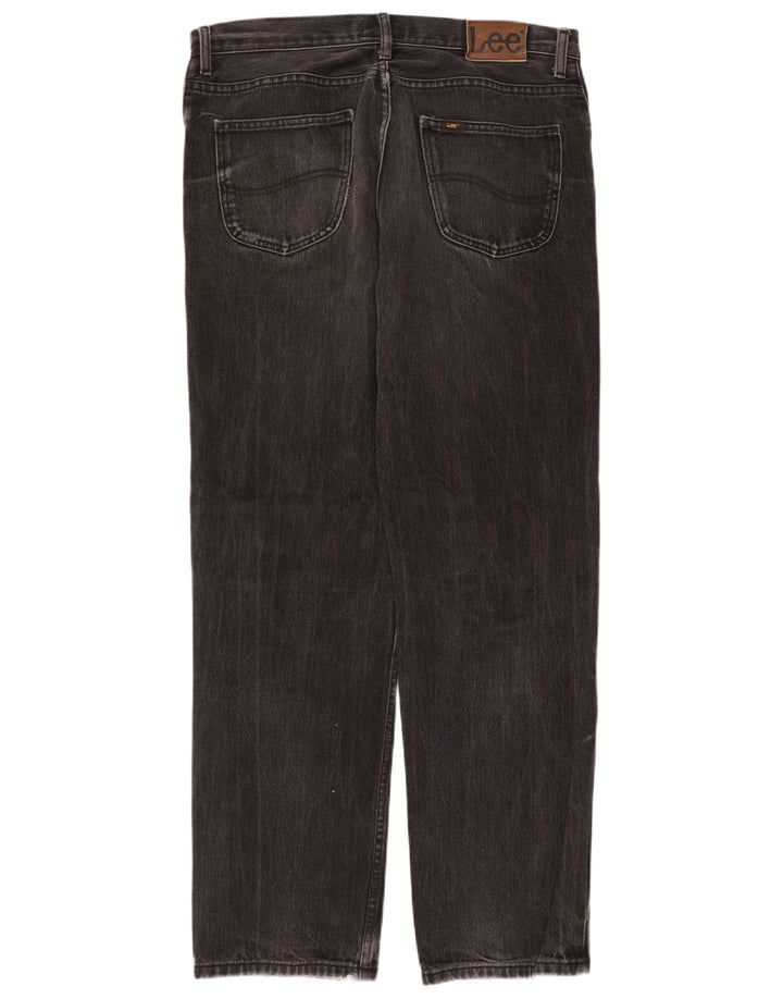 Lee Vaqueros Rectos Brooklyn para Hombre W36 L34 Algodón Negro