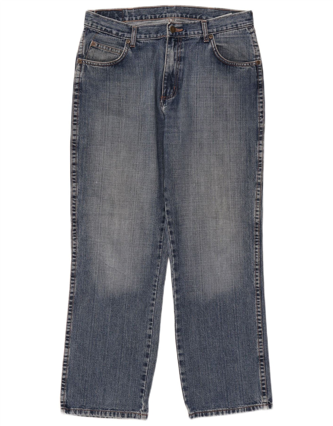 Wrangler Vaqueros rectos de corte regular para hombre W34 L30 Algodón azul