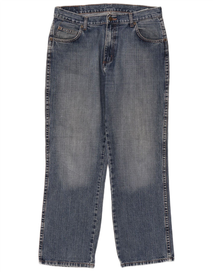 Wrangler Vaqueros rectos de corte regular para hombre W34 L30 Algodón azul
