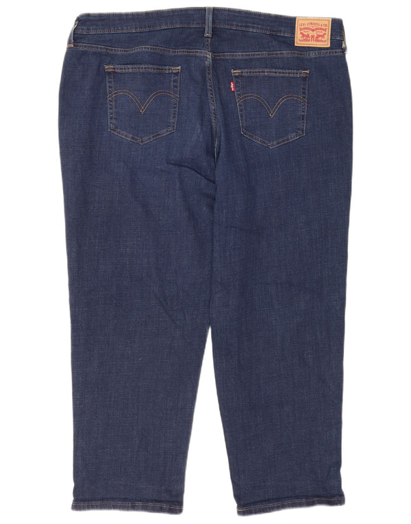 Levi's Jeans recortados estilo novio para mujer US 22 3XL W44 L26 Algodón azul