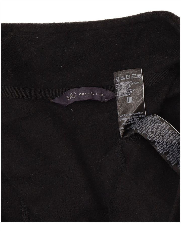 Marks & Spencer Chaqueta polar para mujer UK 46 Grande Poliéster negro