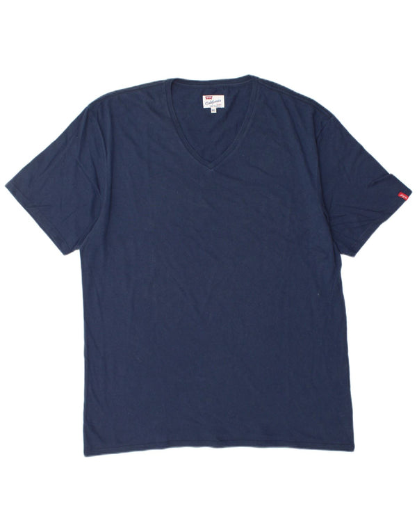 LEVI'S Camiseta Hombre Top 2XL Azul Marino Algodón