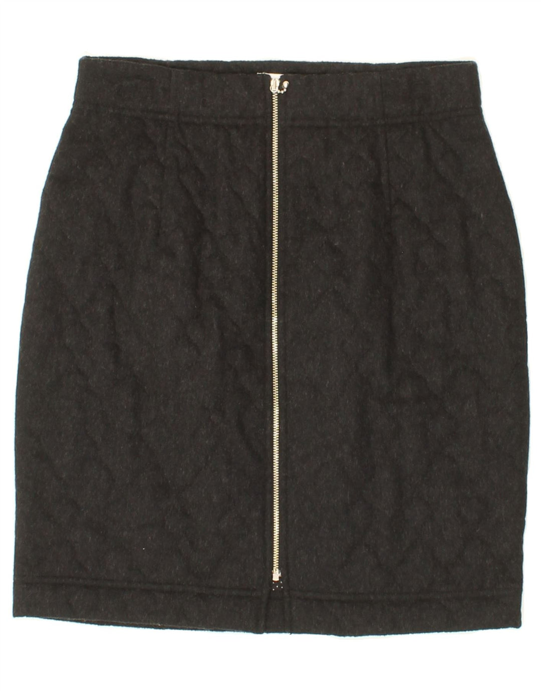VINTAGE Womens Pencil Skirt UK 12 Medium W28  Grey Polyester Vintage Vintage and Second-Hand Vintage from Messina Hembry 