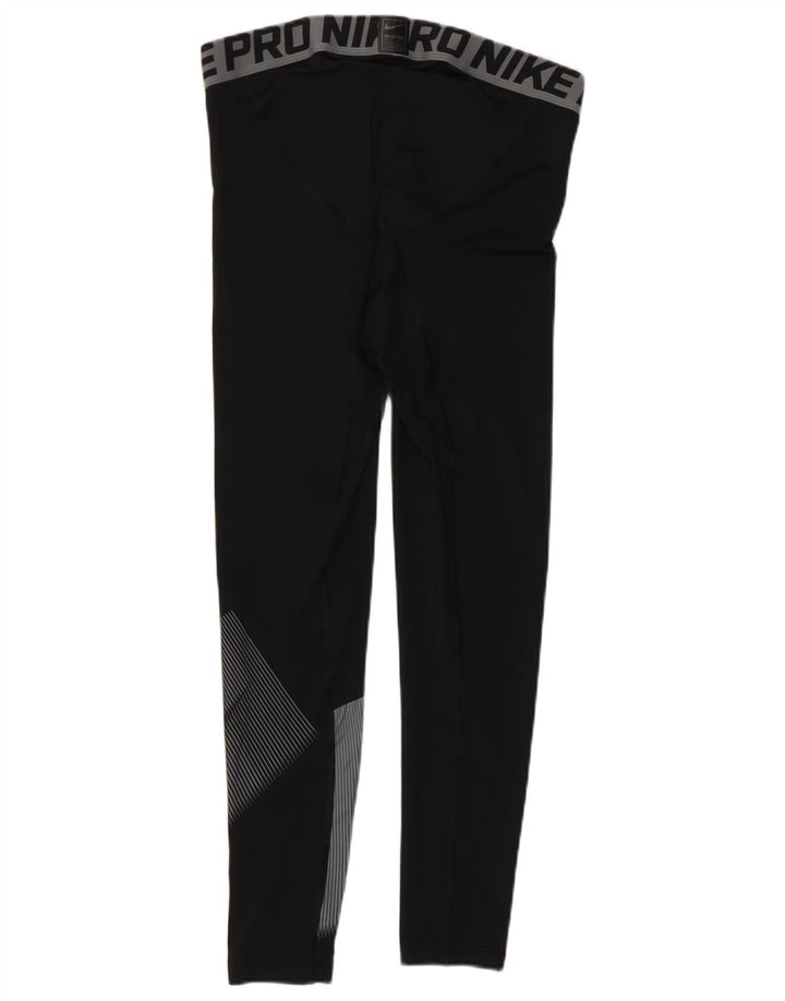 Leggings con estampado gráfico Dri Fit de Nike para hombre en color negro mediano