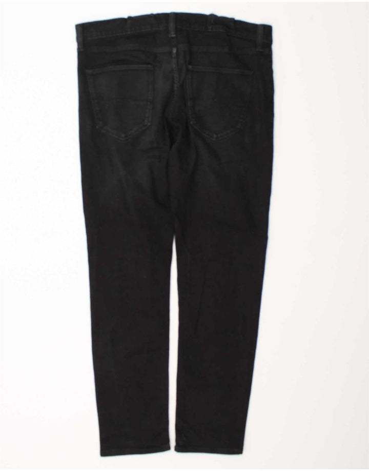 Marks & Spencer Vaqueros ajustados para hombre W34 L31 Algodón negro