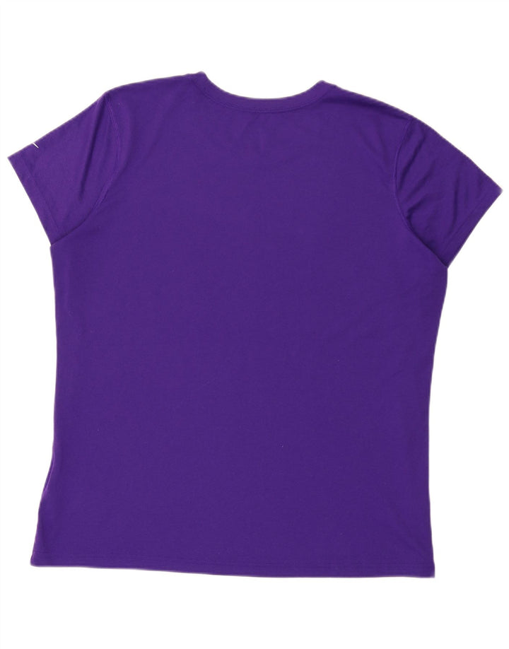 Nike Camiseta Dri Fit Graphic para hombre Top XL Poliéster morado