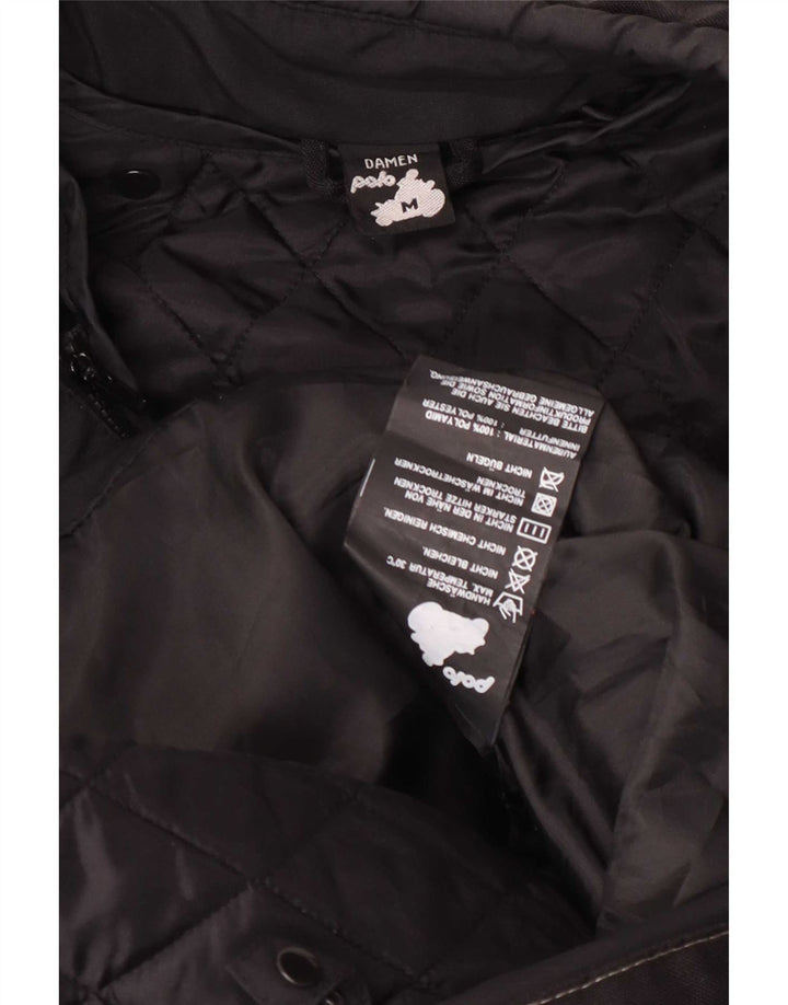 POLO Chaqueta de motociclista para mujer UK 40 Medium Black Colourblock