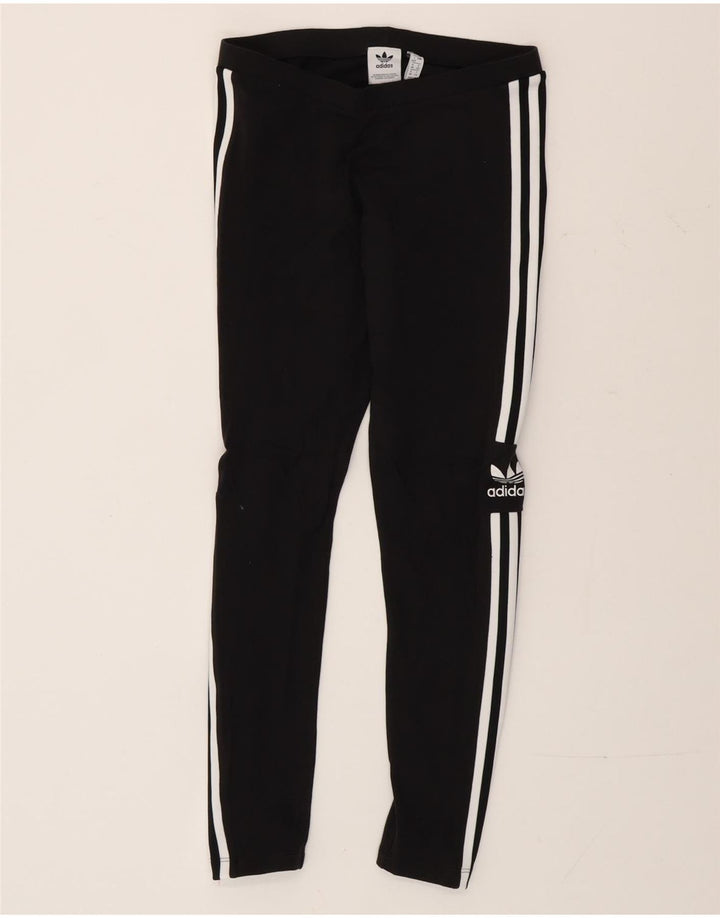 Adidas Leggings gráficos para mujer Reino Unido 12 Algodón negro mediano