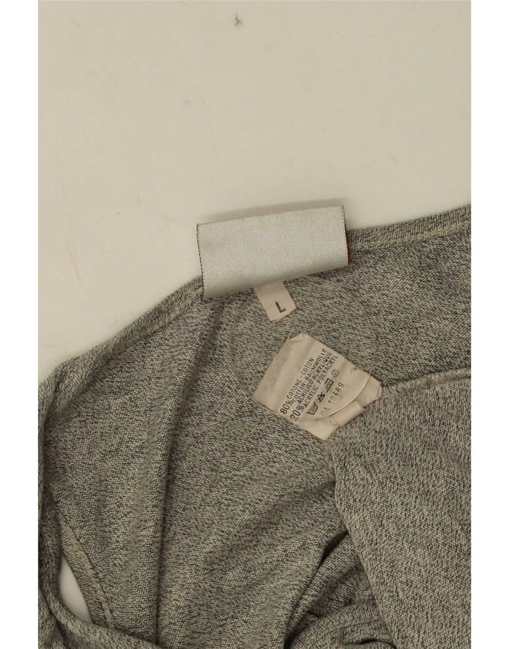 Kappa Mujer Chaleco Top UK 46 Grande Gris Algodón
