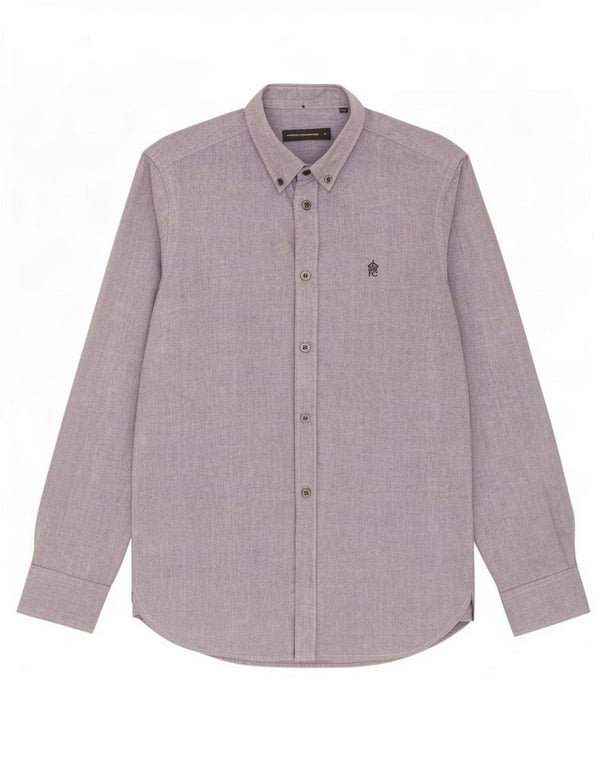Camisa para hombre French Connection Small de algodón gris