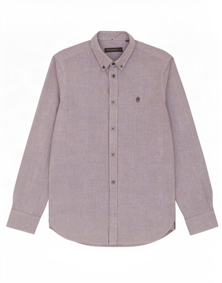 Camisa para hombre French Connection Small de algodón gris