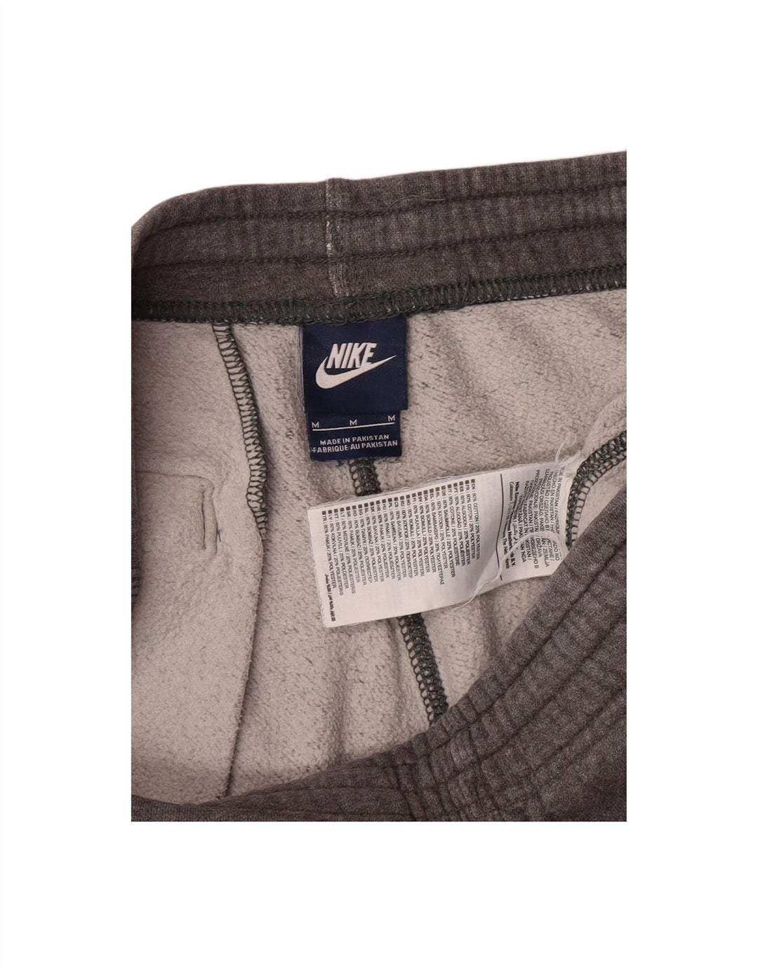 NIKE Mens Tracksuit Trousers Joggers Medium  Grey Cotton