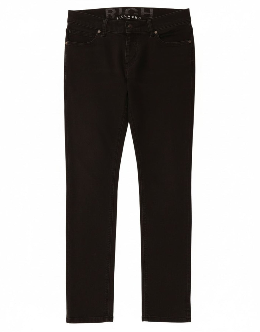 Richmond Vaqueros Slim Mujer W30 L32 Algodón Negro