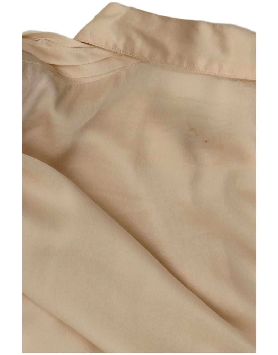 Blusa vintage para mujer IT 46 Seda beige grande