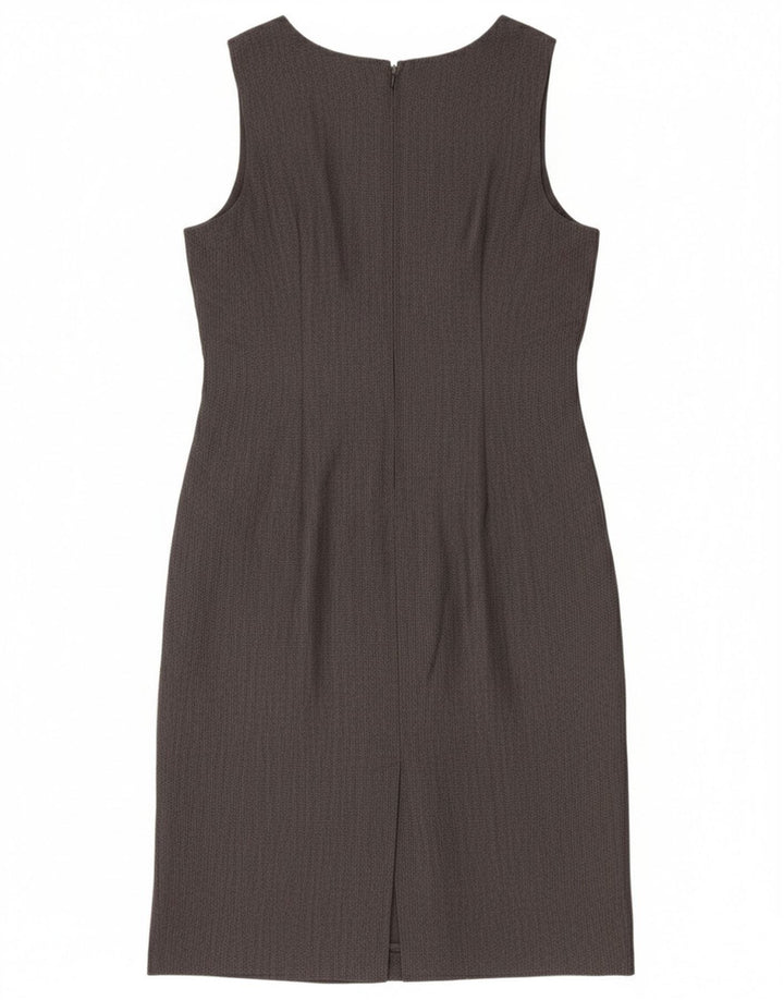 Vintage mujer sin mangas vestido de vaina Reino Unido 12 gris medio