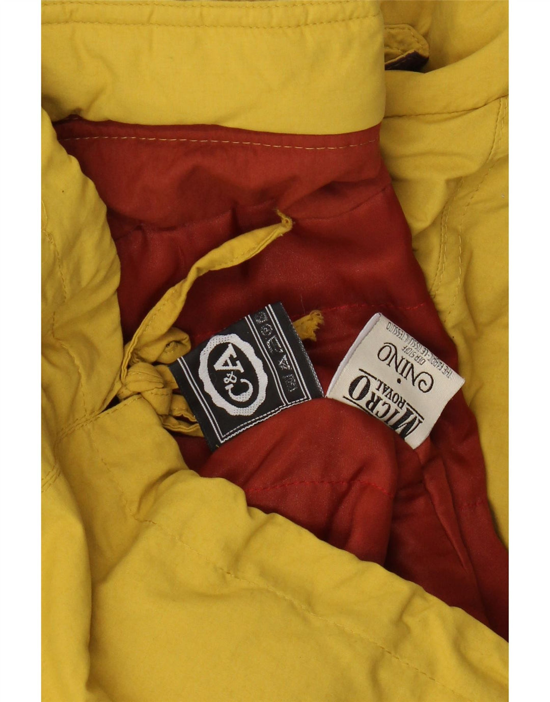 C & A Chaqueta impermeable para hombre UK 40 XL Nylon amarillo