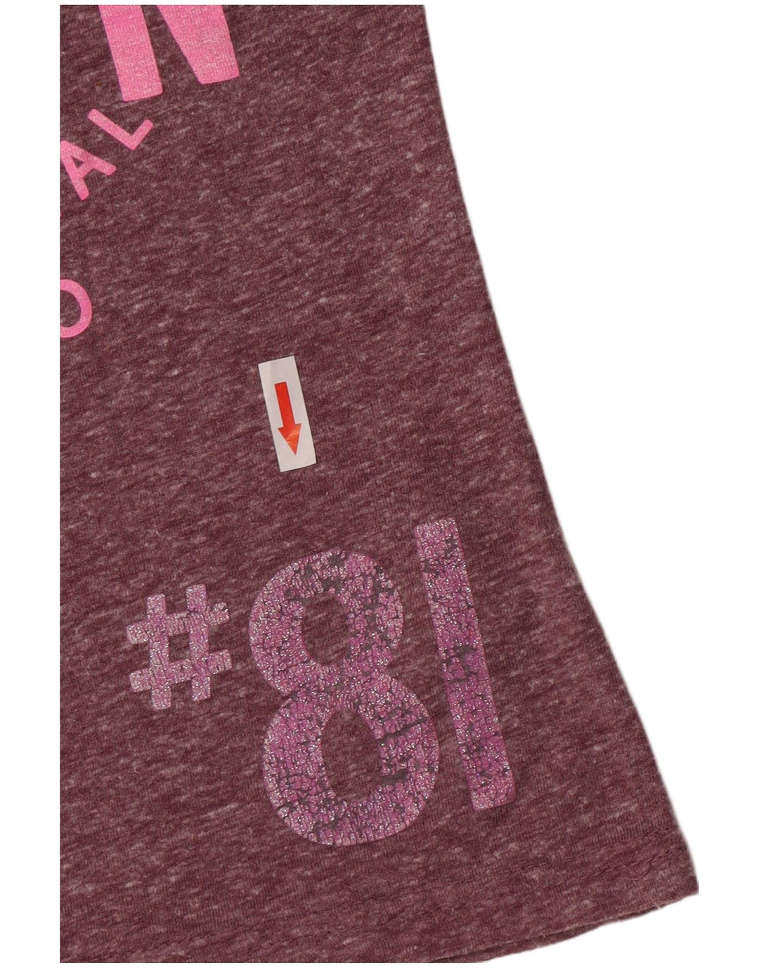 Superdry Camiseta gráfica para mujer Top UK 10 Small Púrpura Poliéster