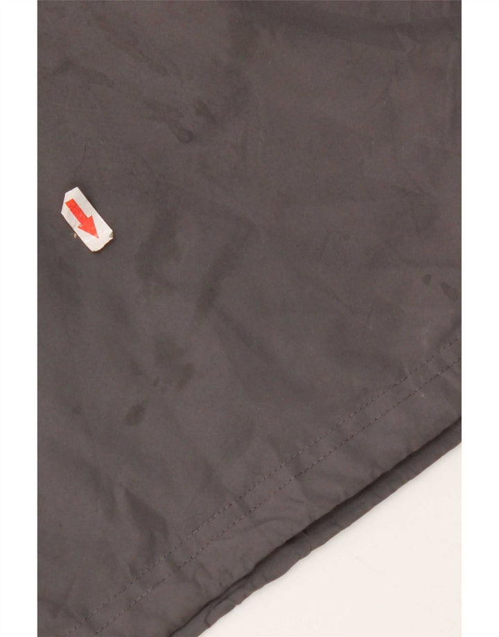 Champion Chaqueta impermeable con capucha gráfica para hombre UK 42 XL Poliéster gris