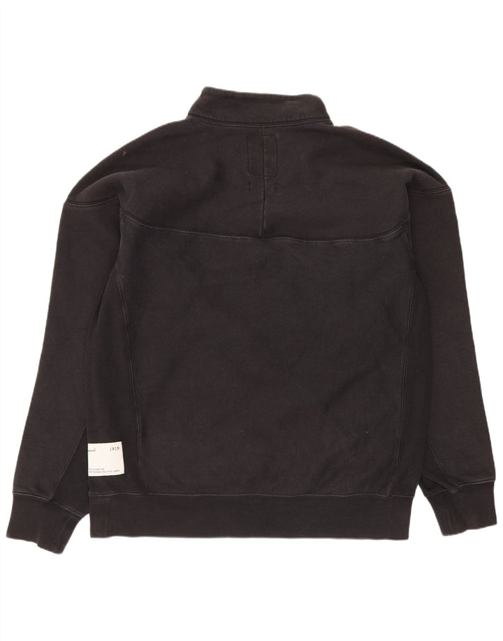 Champion Sudadera Con Cuello Y Cremallera Para Hombre Jersey De Algodón Negro Mediano