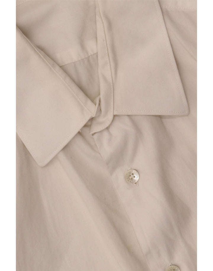 Camisa Roberto Cavalli Hombre Talla 41 16 Grande Algodón Blanco