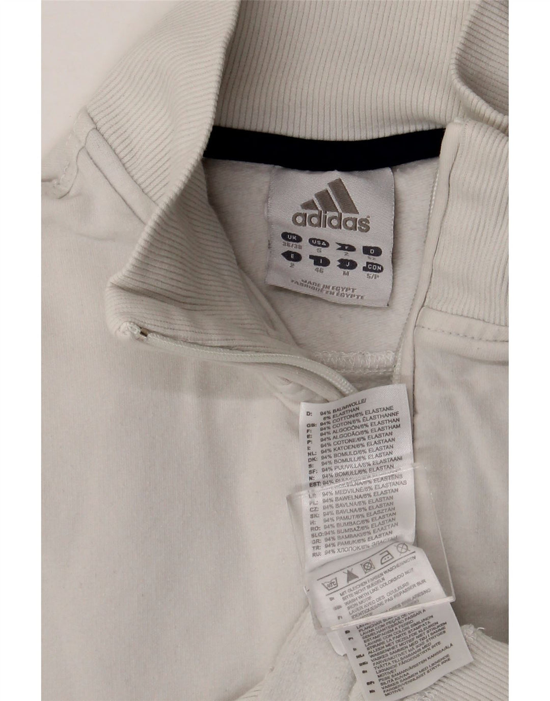 ADIDAS Chaqueta de chándal para hombre UK 36/38 Small White Cotton