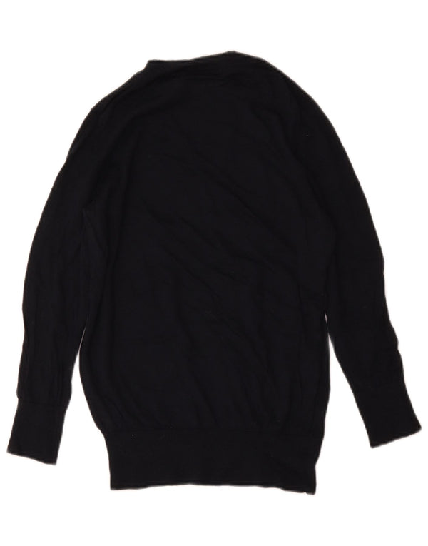 Gap Jersey de cuello redondo para mujer UK 10 Small Lana azul marino