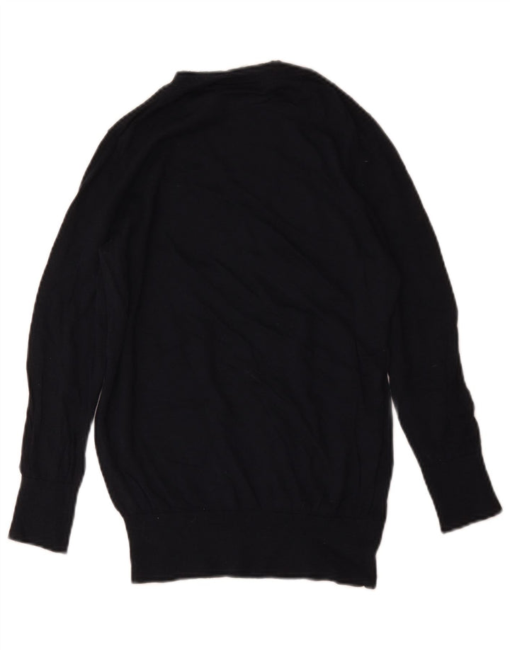 Gap Jersey de cuello redondo para mujer UK 10 Small Lana azul marino