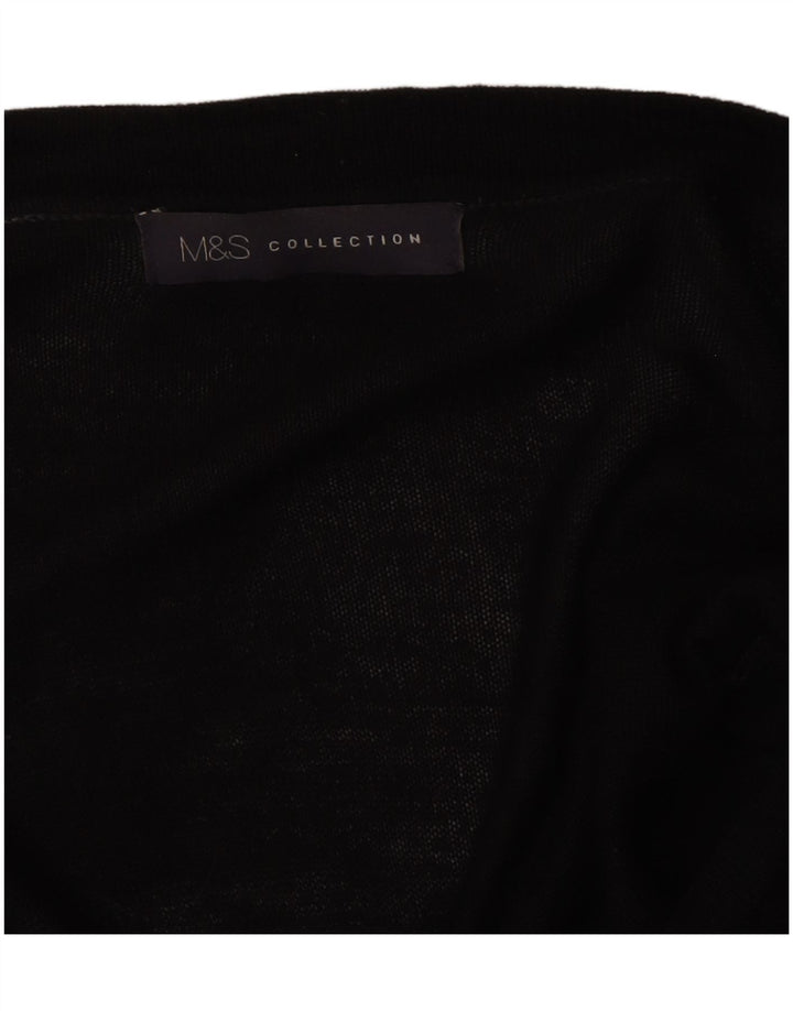 Marks & Spencer - Cárdigan abierto para mujer, talla 40, talla M, color negro