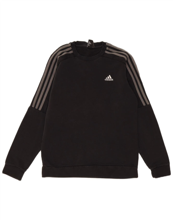 Adidas Hombre Sudadera Jumper Small Negro Algodón