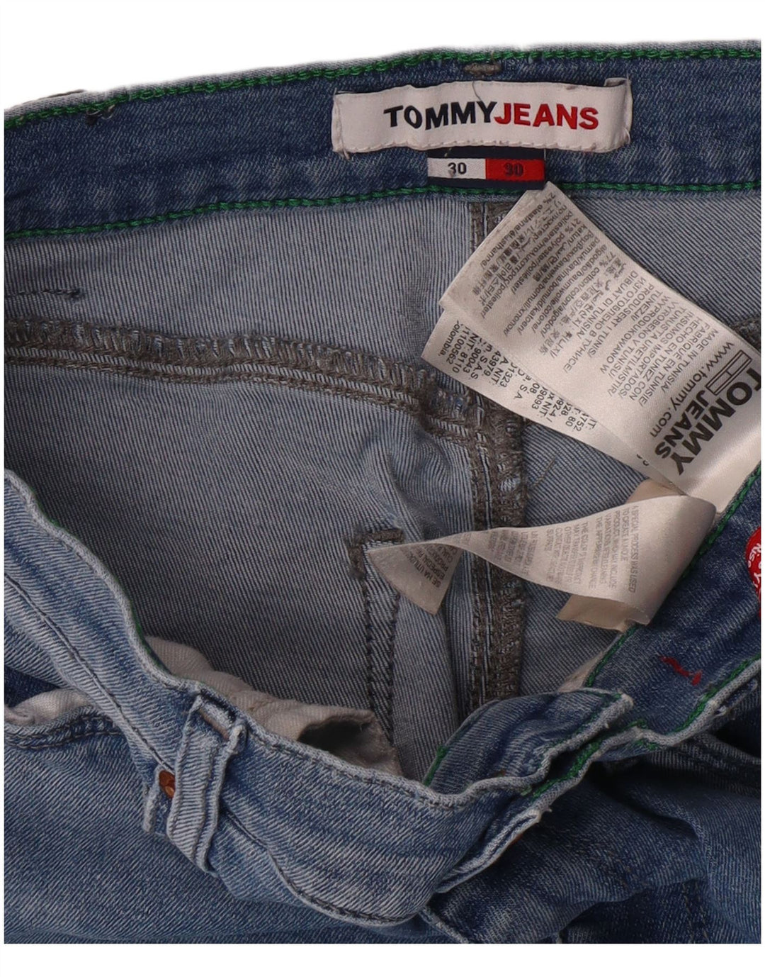 TOMMY HILFIGER Vaqueros pitillo para mujer W30 L30 Algodón azul