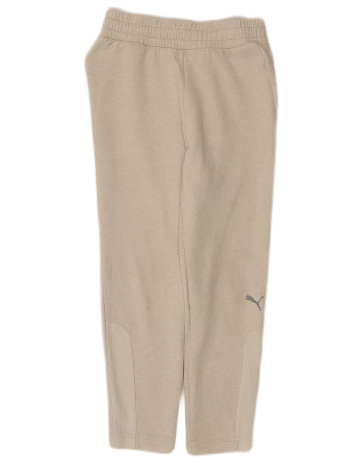Puma Pantalones de chándal para mujer UK 8 Small Beige Moteado