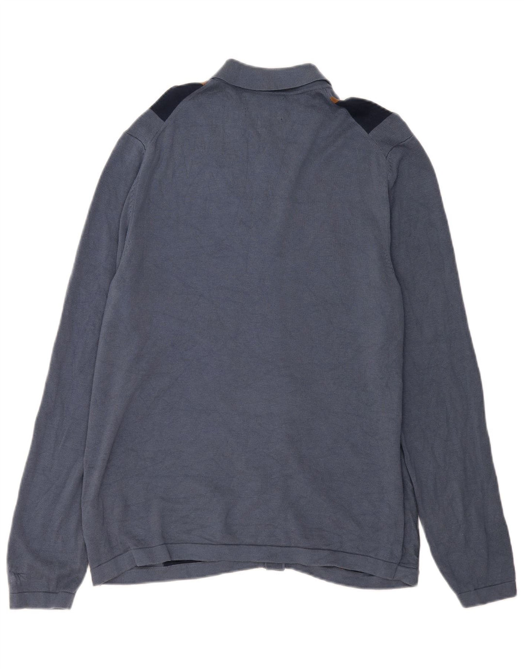 Marks & Spencer Cárdigan para hombre de algodón a rayas azules grandes