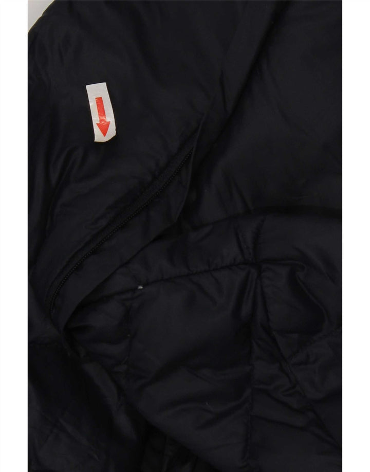 Calvin Klein Abrigo acolchado para mujer UK 46 Large Nylon azul marino