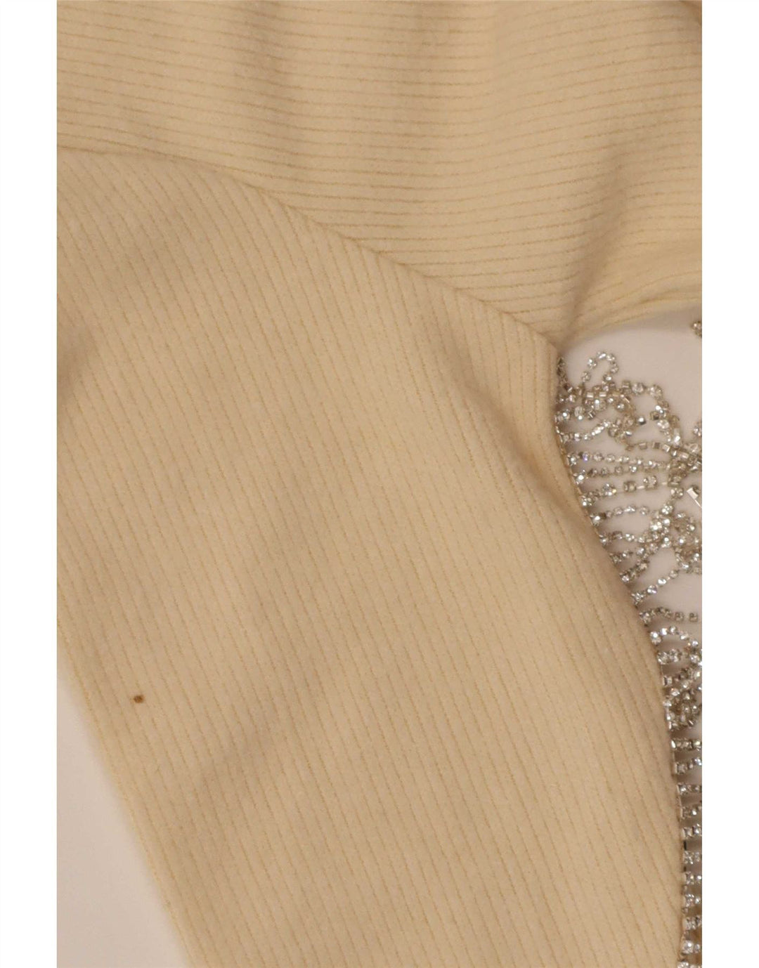 Zara Mujer Top Manga Larga UK 10 Small Amarillo