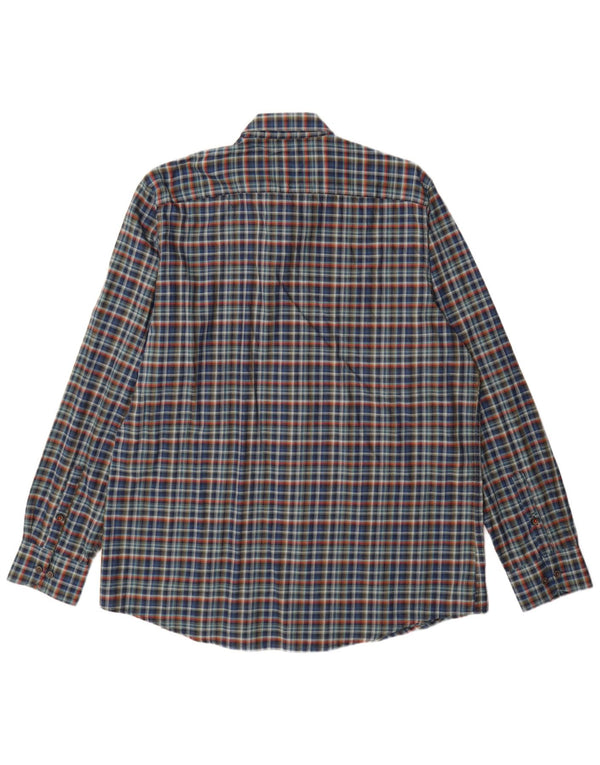 Lerros Camisa Stretch Hombre XL Cuadros Azul Marino