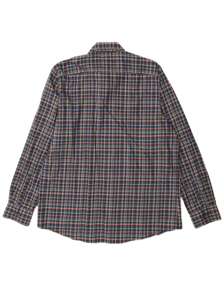 Lerros Camisa Stretch Hombre XL Cuadros Azul Marino