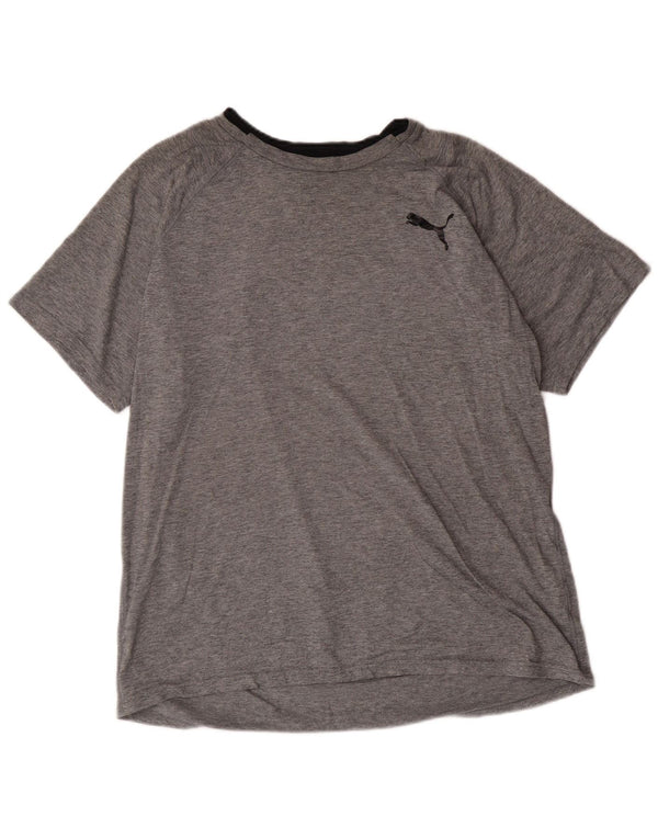 Camiseta Puma Hombre Grande Gris Poliéster