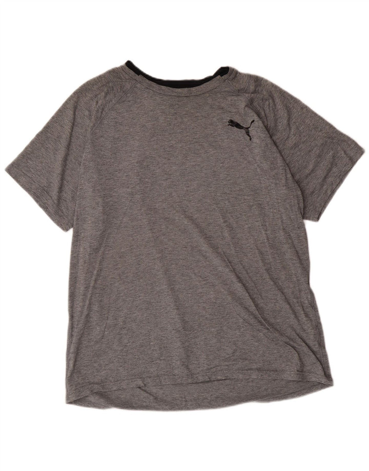 Camiseta Puma Hombre Grande Gris Poliéster