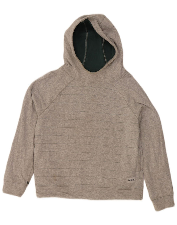Hurley Jersey con capucha extragrande para mujer Reino Unido 10 Pequeño gris a rayas