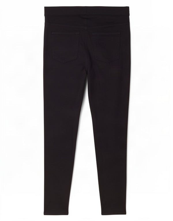 Marks & Spencer Pantalones casuales encerados para mujer UK 40 Large W32 L27 Azul marino