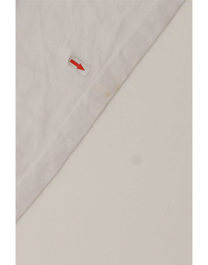 Crew Clothing Polo para hombre de algodón blanco grande