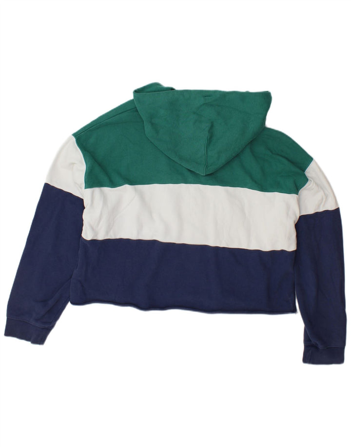 LEVI'S Womens Oversized Crop Hoodie Jumper UK 16 Large Multicoloured
