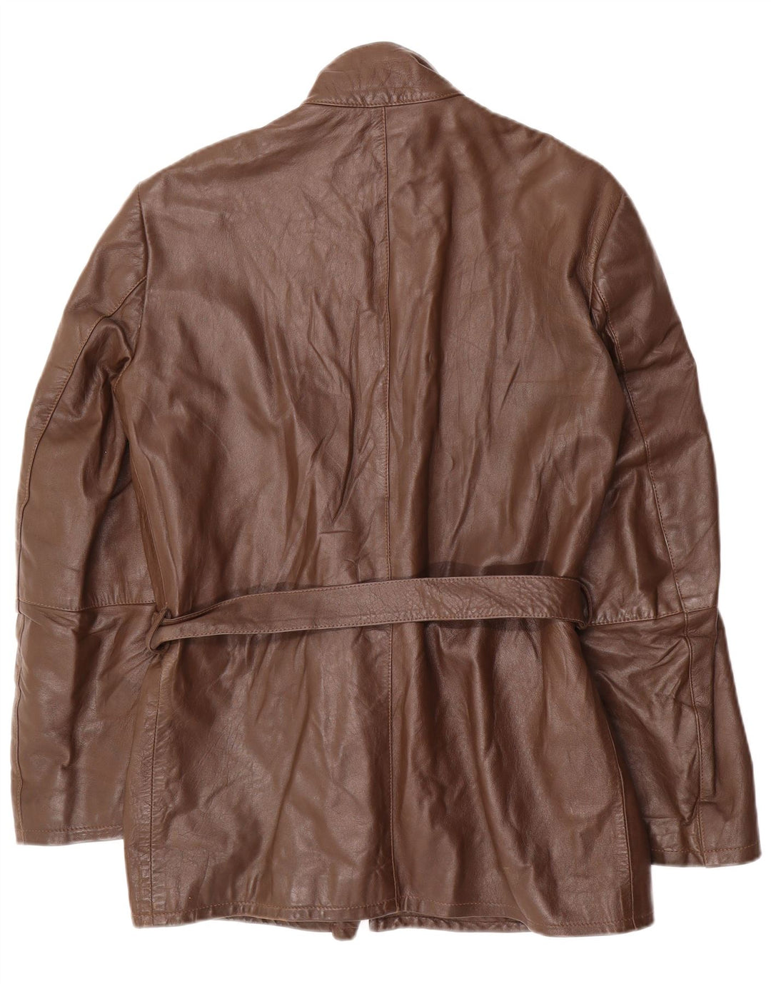 Chaqueta de cuero vintage para mujer IT 50 XL Marrón